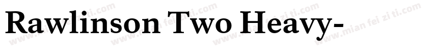 Rawlinson Two Heavy字体转换